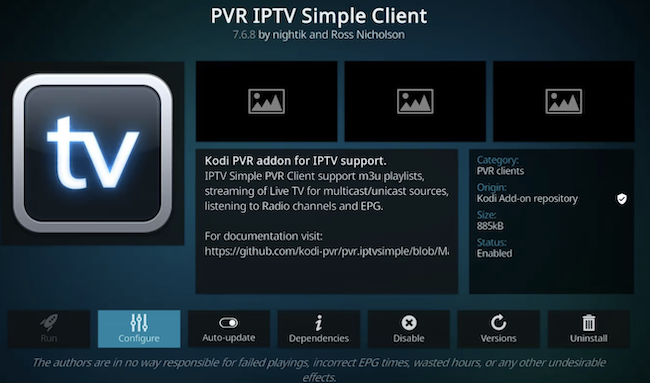 IPTV sur Kodi